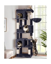 Globlazer Corner Cat Tree 66 inch Multi-Level Climbing Tower Kitty Condos Cat...