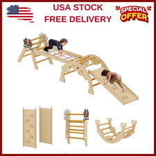 for Toddlers 1-3 Baby/Kids Triangle Set Climbing Toy W/Ramp,Arch and Ladder NEW