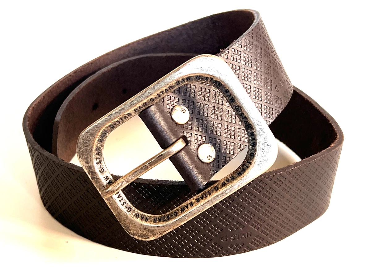 G-STAR leather belt bnwt BNWT G STAR RAW DARK BROWN NEVADA LEATHER KOBB BELT 85/34  main image 3