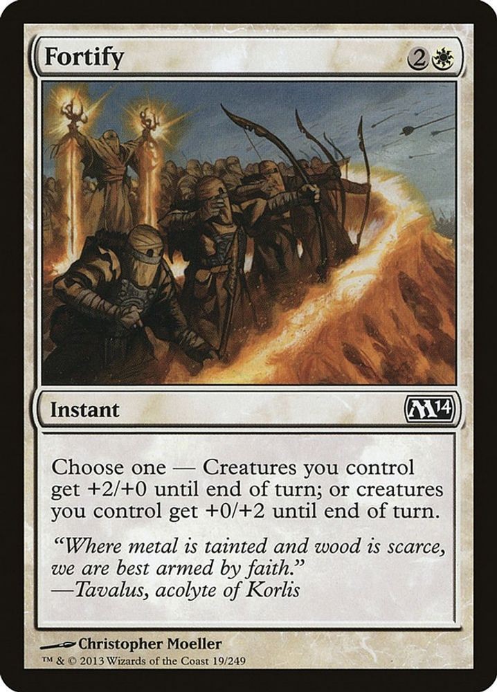 2013 Magic: The Gathering: Magic 2014 (M14) - Fortify (#19, C, Lightly Played)
