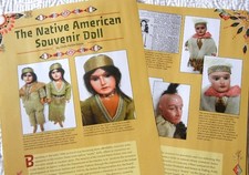 7p History Article - Antique Native American Indian Souvenir Dolls - Skookum