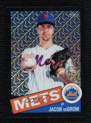 2020 Topps Silver Pack 1985 Chrome Baseball Black /199 Jacob deGrom #85C-25 0j8f