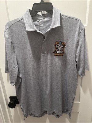 2026 NCAA Men s Final Four Indianapolis Basketball Gray Polo Size Large NWT