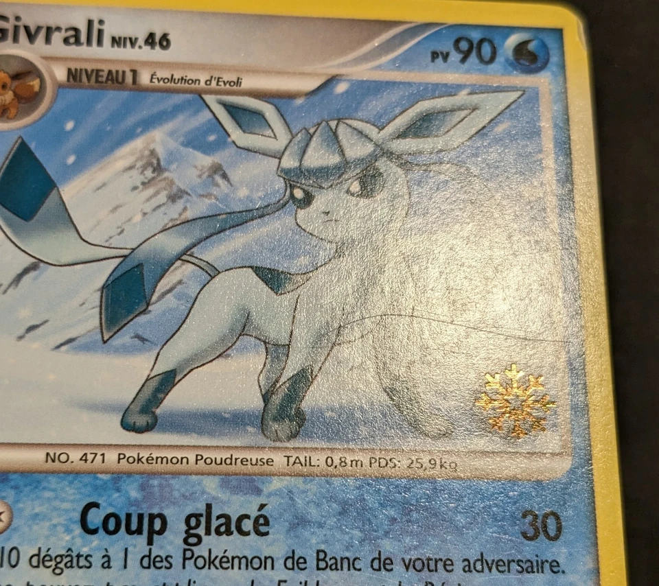 Pokemon Glaceon 20/100 Countdown Calendar *French* Snowflake Stamp 2008 Promo - Image 4 of 4