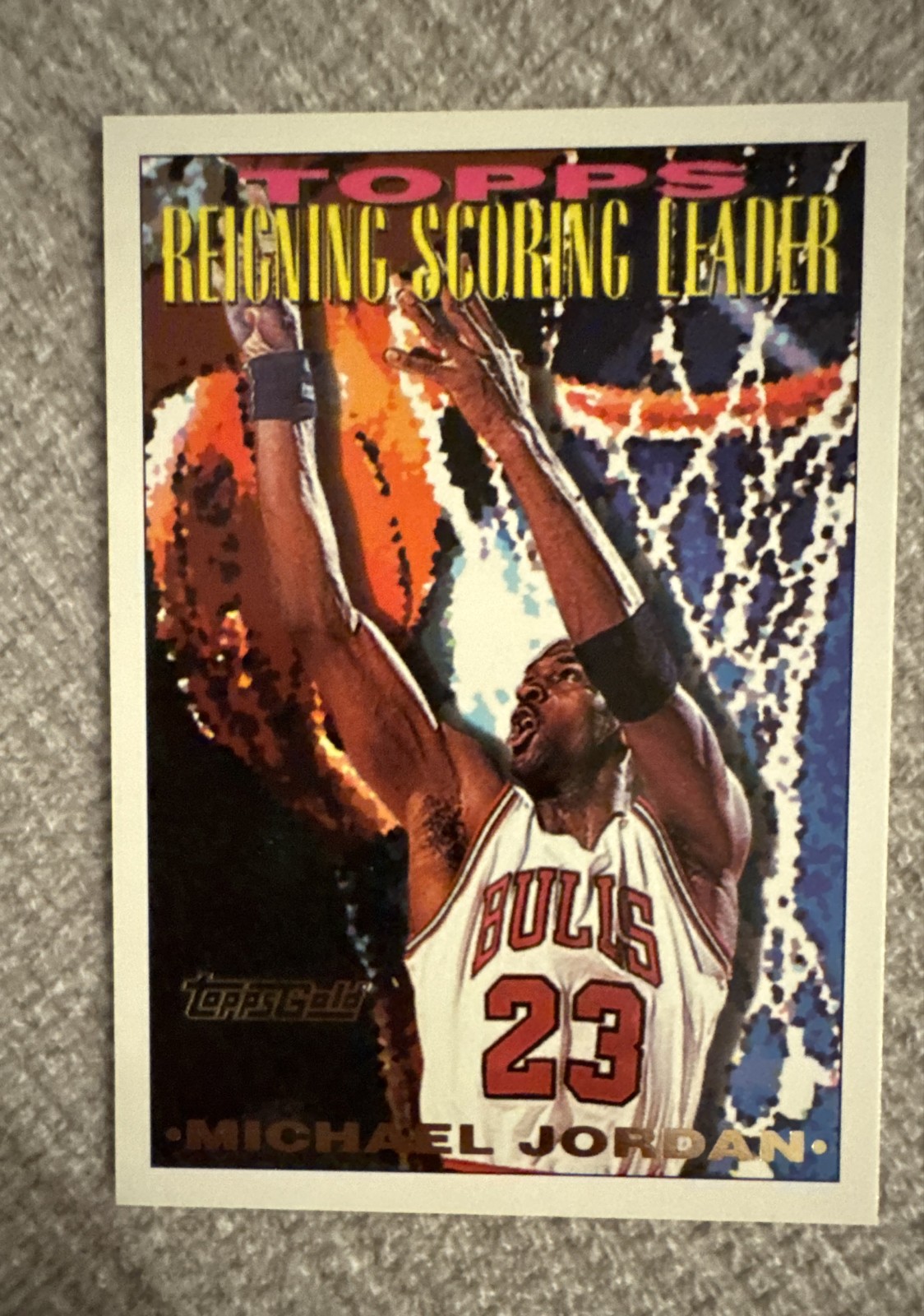 1993-94 Topps - Scoring Leader Michael Jordan #384 Gold