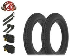 ALTA 12½ x 2¼ Black City Street Durable Tire Set w/90d Schrader Valve Tubes, 8pc