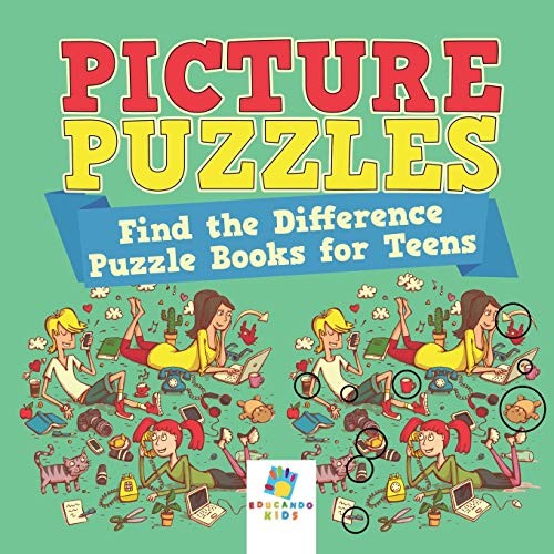 Picture Puzzles | Find the Difference Puzzle Books for Teens by Kids New<-