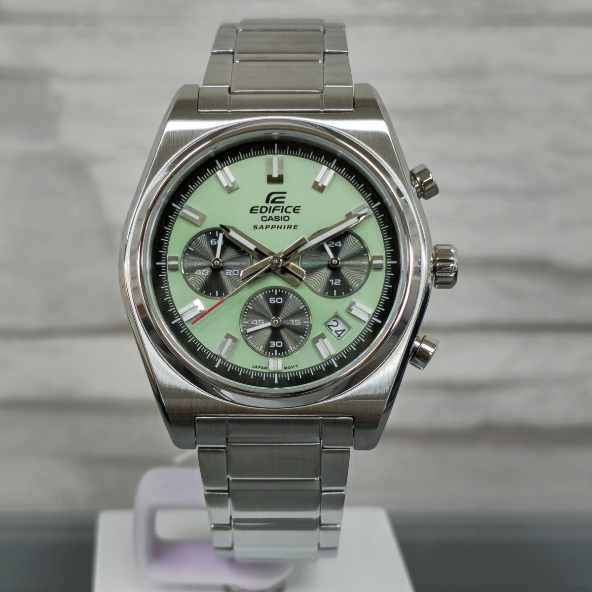Casio Edifice EFB-730D-3AV Standard Chronograph Green Dial 40 mm