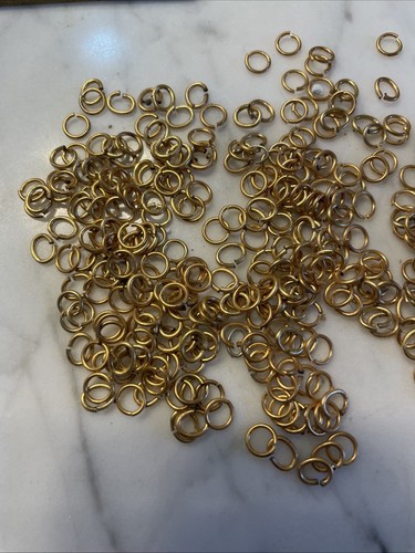 Lot Of Assorted Gold Plated Jump Rings
