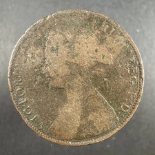 1862 Queen Victoria Half Penny