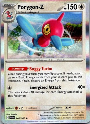 Porygon-Z Rare SV04: Paradox Rift 144/182 NM