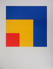 Ellsworth KELLY : Rouge, jaune et bleu - Lithographie en couleurs