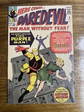 DAREDEVIL #4 - 1st Appearance of Killgrave the Purple Man -  1964