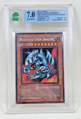Blue-Eyes Toon Dragon MRL-000 1st Edition Secret Rare MNT 7 Yu-Gi