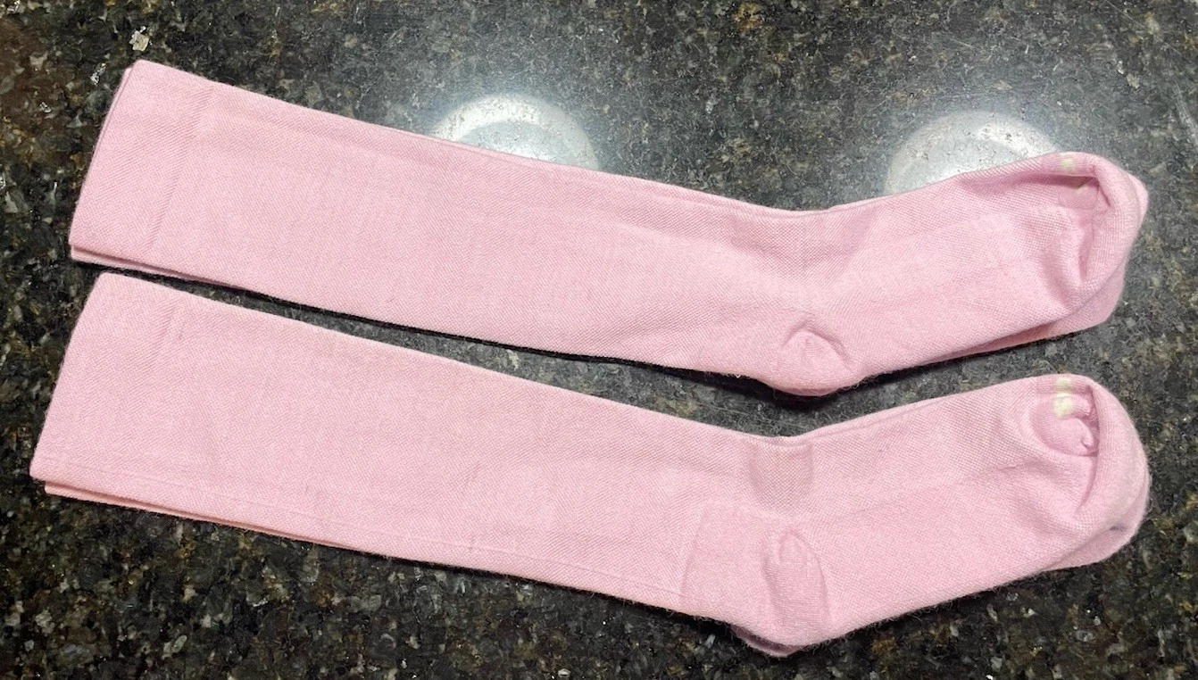 Alpaca PACAS Socks Size M - L (5-8) Pink wool hiking cushioned 2 pairs (gg5)