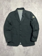 Gallotti 1969 Men Blazer Size 50 Black Cotton Nylon Jacket Luxury Made In Italy