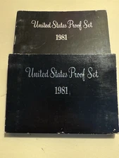 (2)  1981-S  US Mint Proof Sets - 12 Cameo Clad Coins / Original Govt. Packaging