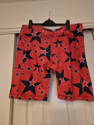 Flanci 2XL rote einlagige Shorts mit Sternenmuster (Größe 18) neu mit Etikett UVP 25,99 £