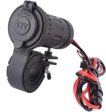 Universal Waterproof Motorcycle Cigarette Lighter 12V-24V 240W Power Plug Socket