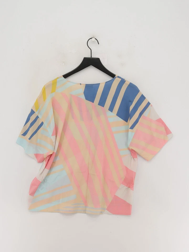 Top para mujer DKNY M multi seda con elastano básico Foto 2 de 4