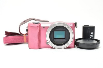 Sony Alpha a5000 Pink Mirrorless Digital Camera Body w/ Battery [ Excellent ]