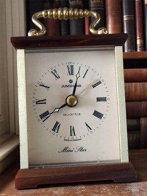 Vintage Tischwecker Junghans Mini Star Quarz Germany alt