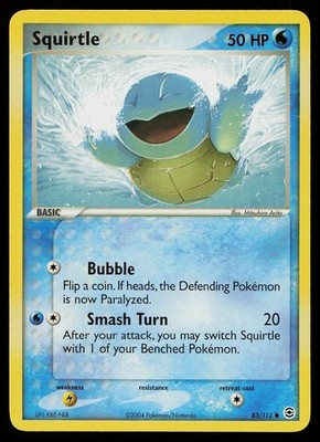 Squirtle 83/112 Common FireRed & LeafGreen Pokemon Near Mint