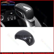 Cabezal de perilla de cambio de marchas consola central de fibra de carbono ABS para Chevrolet Trax 2023-25