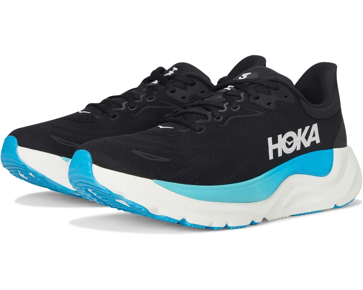 Hoka Arabic 6 Light Blue Running Shoes with Red and Yellow Accents size 8.5 Hoka Men main image 2