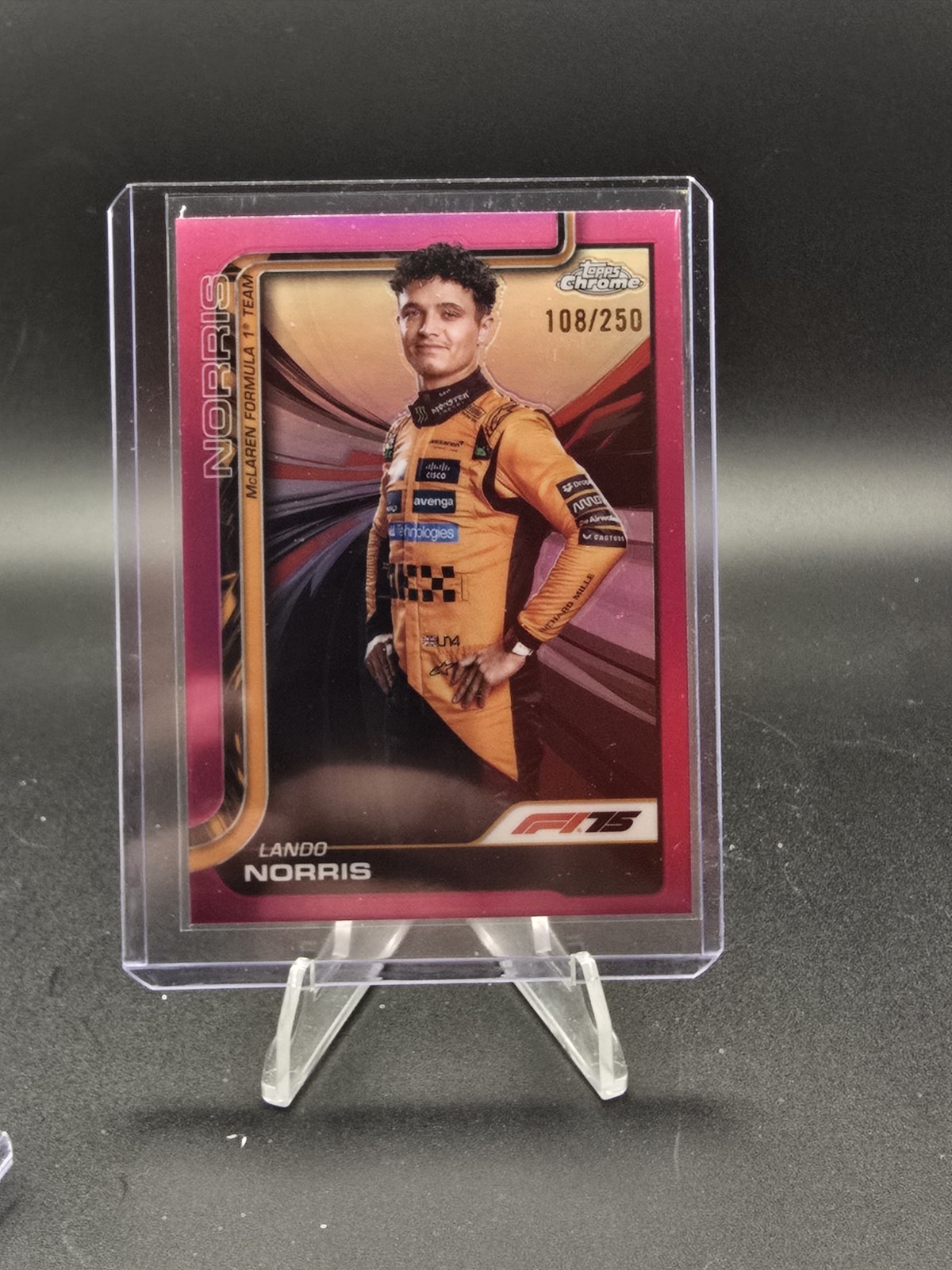 2025 Topps Chrome Formula 1 LANDO NORRIS /250 Pink Refractor #5