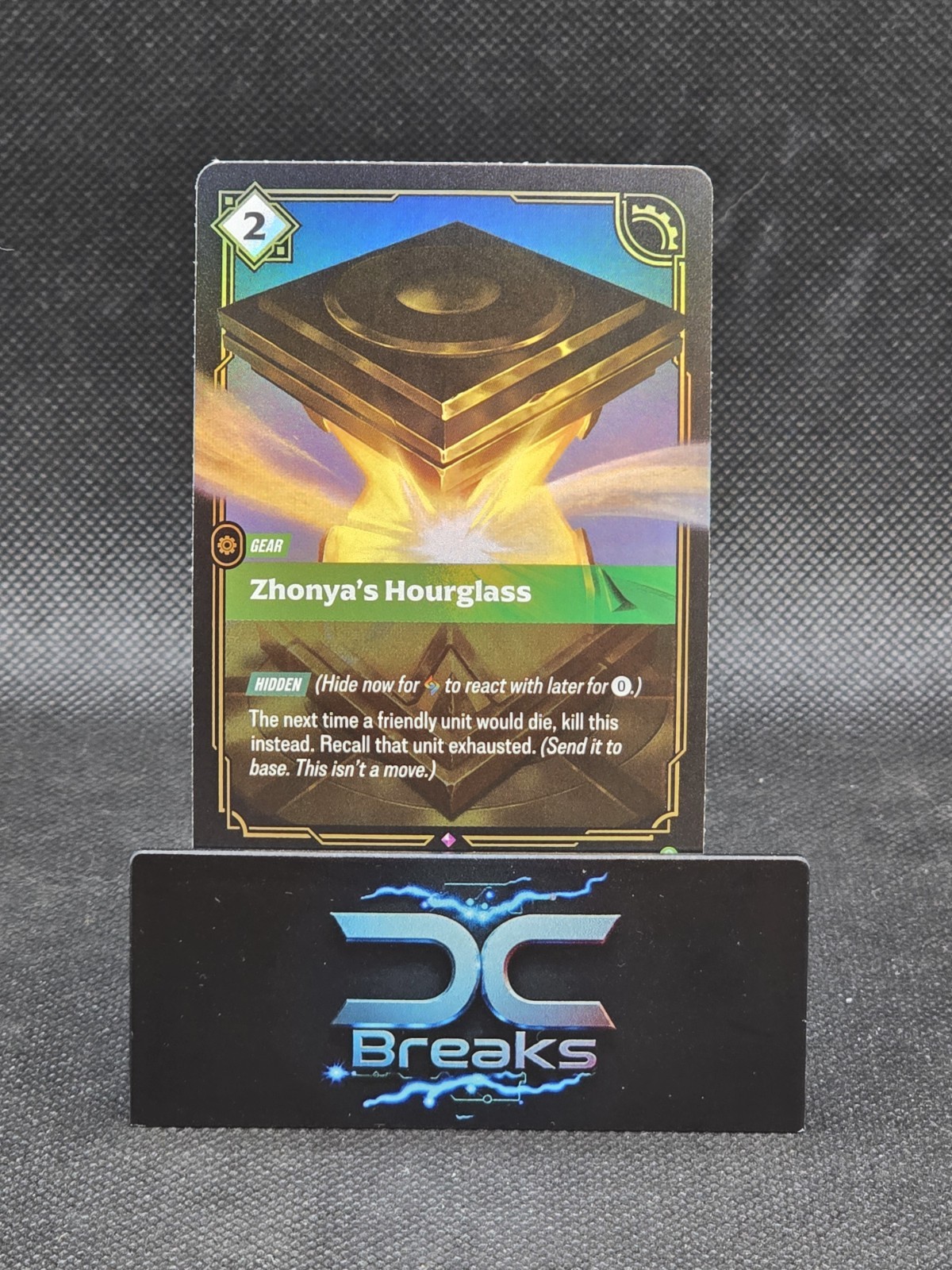 Riftbound Zhonya's Hourglass 077/298 Foil League of Legends Origins