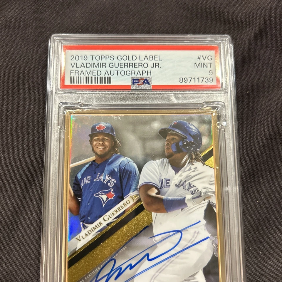 2019 Topps Gold Label AUTO Vladimir Guerrero Jr RC Rookie PSA 9 - Image 4 of 4