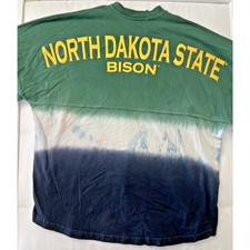 VTG NDSU Bison T Shirt Mens XL Oversized Tie Dye All Over Print Fast Shipping!