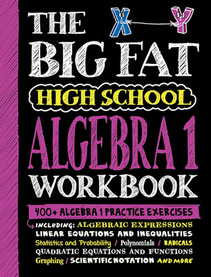 High School Algebra 1 Practice Workbook with 400+ Exercises
