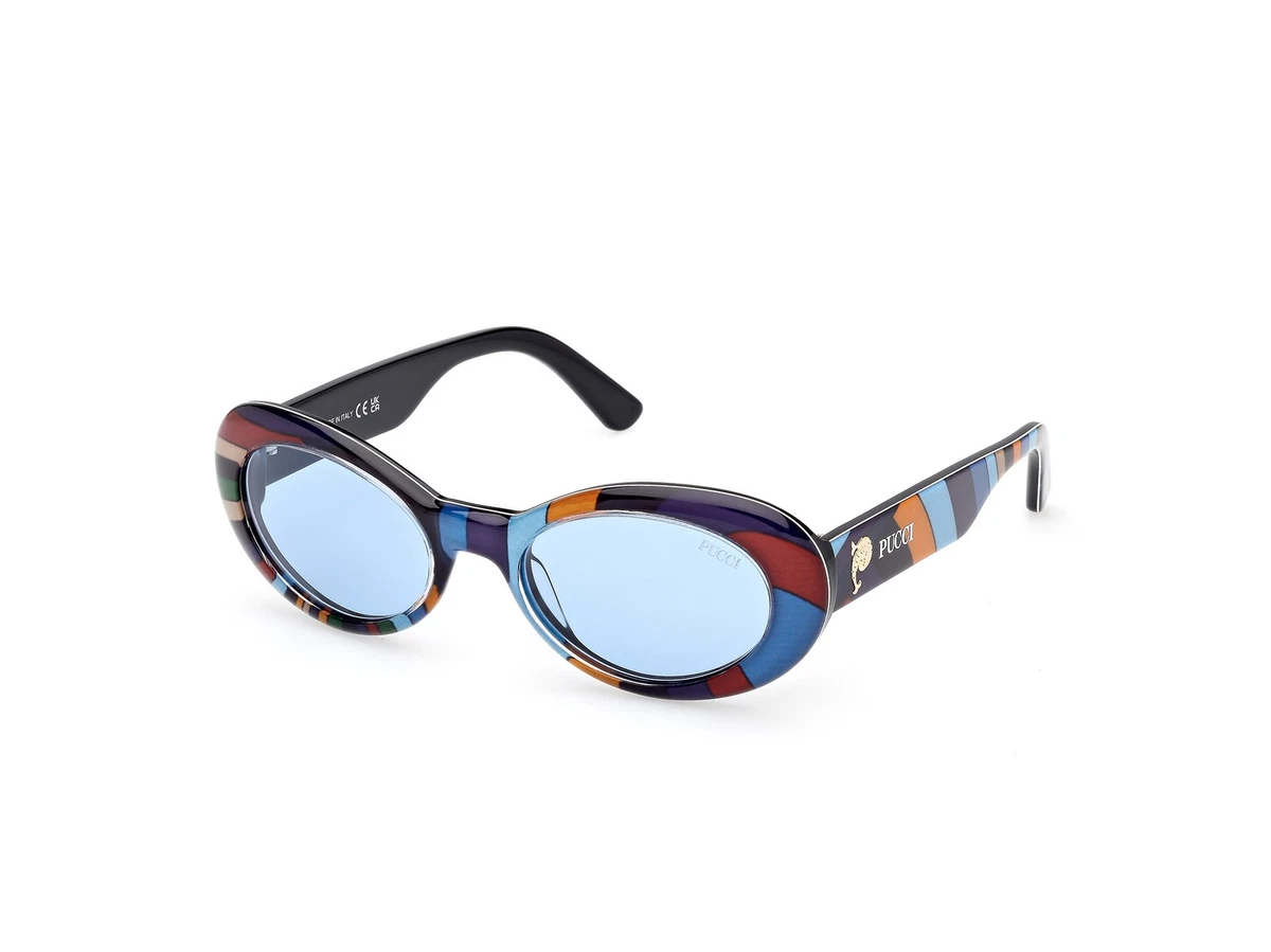 Emilio Pucci Sunglasses Black Full Rim Oval Shape Frame EP 127 01T Women main image 3