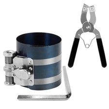 4 Inch Adjustable Piston Ring Compressor Tool Kit 2.1-6.9 Inch Engine Installer