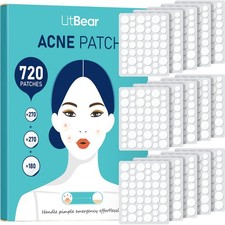 Pimple Patch Bulk, 720 Patches 3 Size Acne Patches for Face, Hydrocolloid Spo...