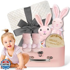 Baby Girl Gift Set, Premium Welcome Baby Gifts Set for Newborn Baby Girls, Mu
