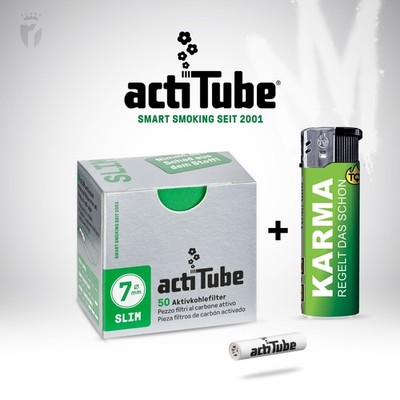 actiTube Tune Aktivkohle Filter Slim 7mm Original 1x 5x 10x 10er Karton