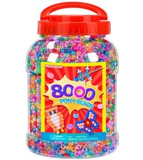 Pony Beads, 8000pcs 6x9mm, Wholesale Beads, Bracelets Jewelry Making, Arts ...