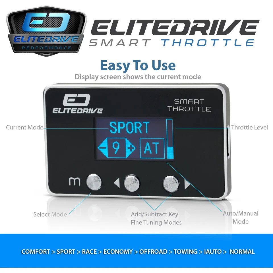EliteDrive Smart Throttle Controller for Ford PX PX2 PX3 PX4 Ranger 2011 - 2025+ - image 3 of 4