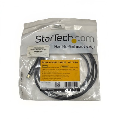 StarTech MDP2DPMM6 DisplayPort to DisplayPort 1.2 Adapter Cable - Black
