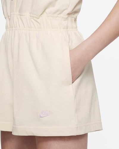 NWT NEW Nike Sportswear Big Kids' Girls' Romper Large Color Coconut Milk White - Picture 2 of 4