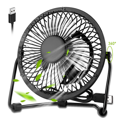#ad Portable USB Desk Fan Metal Personal Small air Cooler Cooling Operated Mini Fan $8.99