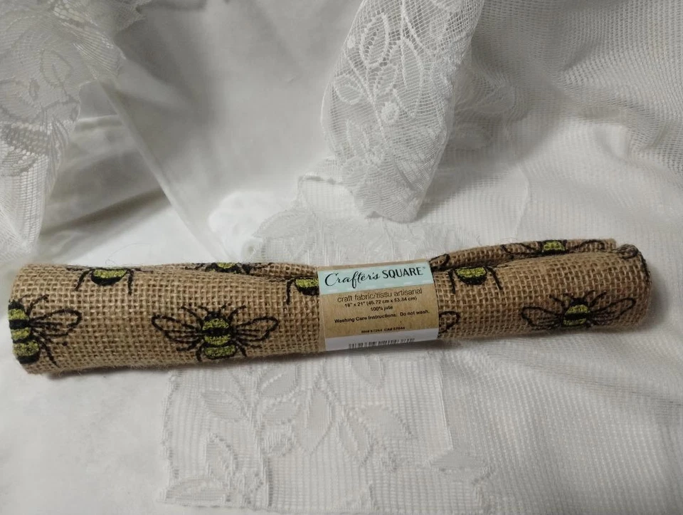 NEW Crafter Square 100% JUTE BURLAP BUMBLEBEE HIVE DAISY SUNFLOWER diy YOU PICK - Image 2 of 4