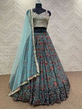 LATEST NEW BOLLYWOOD STYLE FAUX GEORGETTE LEHENGA CHOLI WITH DESIGNER DUPATTA