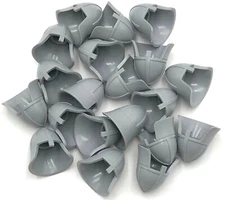 Lego 20 New Light Bluish Gray Minifigure Headgear Helmet Castle Neck Protector