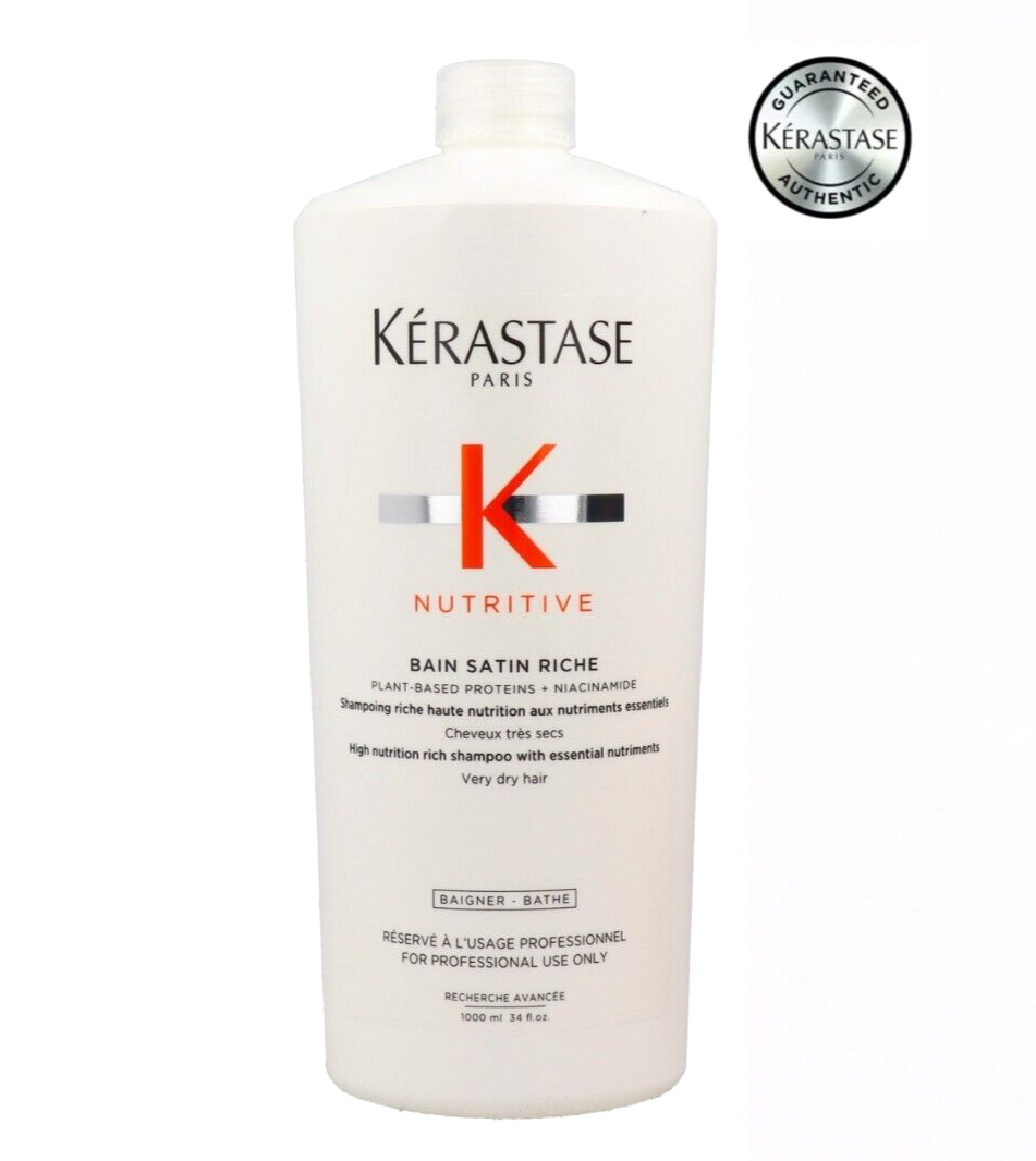 Shampoo Kerastase Nutritive Bain Satin Riche 1000 ml Capelli Molto Secchi