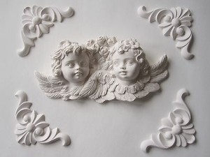 Shabby Chic Cherubs And Flowers Four Decorative Reagil Furniture