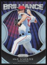 2019 Panini Prizm Brilliance Silver Prizm Max Scherzer #B8 Washington Nationals